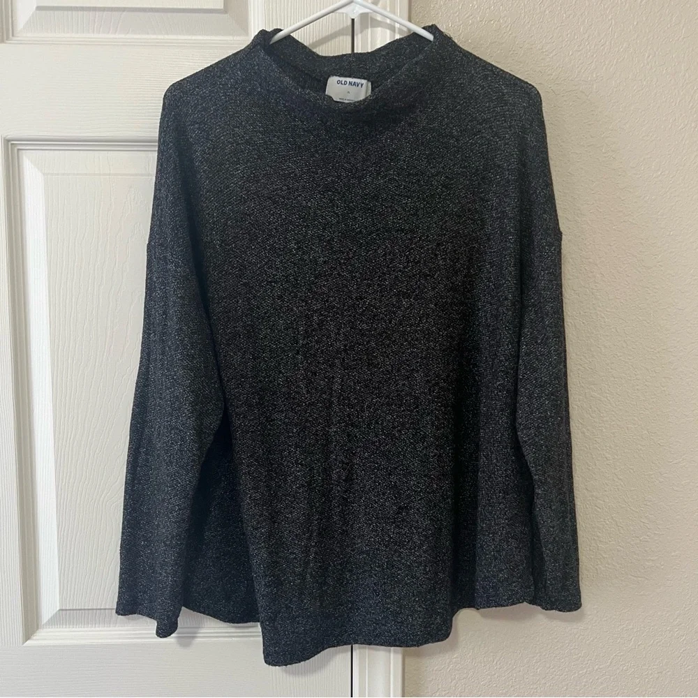 Old Navy Charcoal Knit Long Sleeve Top Size XL